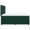vidaXL Giroletto a Molle con Materasso Verde Scuro 200x200 cm Velluto