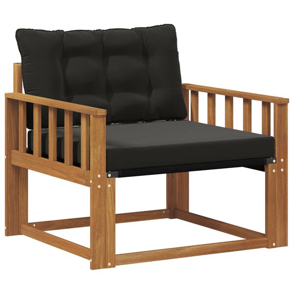 vidaXL Set di divani da esterno Legno di Acacia Massello e Textilene