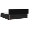 vidaXL Letto con contenitore e materasso Nero 200 x 200 cm