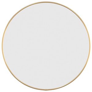 vidaXL Specchio da Parete Dorato &Oslash; 50 cm Rotondo
