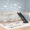 vidaXL Letto loft per bambini con scivolo Bianco e Antracite