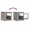 vidaXL Gabbia Cani Arredamento Grigio Sonoma 64,5x80x71cm Multistrato