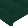 vidaXL Letto a Molle con Materasso e LED Verde Scuro 90x200cm Velluto
