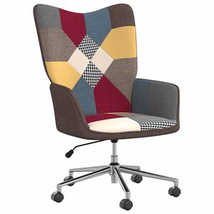 vidaXL Sedia Relax in Tessuto Patchwork