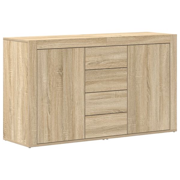 vidaXL Credenza Rovere Sonoma 120 x 36 x 69 cm Legno multistrato