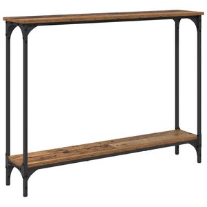 vidaXL Tavolo consolle Legno vecchio 100 x 22,5 x 75 cm