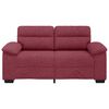 vidaXL Divano a 2 Posti Rosso Vino 160x81x84 cm in Tessuto