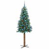 vidaXL Albero di Natale snodato con 300 LED con supporto Verde 180 cm