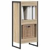 vidaXL Armadio per Libri Sonoma 80 x 30 x 155 cm Legno multistrato