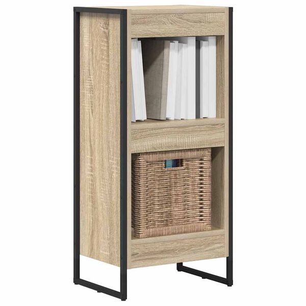 vidaXL Armadio per Libri Sonoma 80 x 30 x 155 cm Legno multistrato