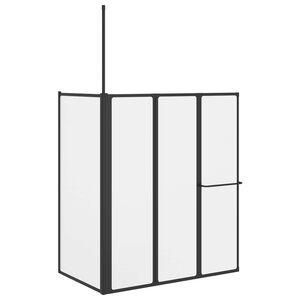 vidaXL Parete doccia Bianco 120 x 70 x 137 cm Alluminio