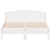 vidaXL Letto senza Materasso Bianco 140x200 cm Legno Massello di Pino