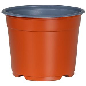 vidaXL Vaso Rotondo per Fiori 50 pz Terracotta &Oslash; 10 x 8 cm Plastica