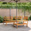 vidaXL Set Divano Pallet da Giardino 3 pz in Legno Massello di Acacia
