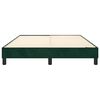 vidaXL Struttura Letto a Rete a Molle Verde Scuro 140x190 cm in Velluto