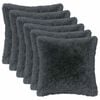 vidaXL Cuscino con cuscino HEERLEN 2 pz Antracite Fleece PV