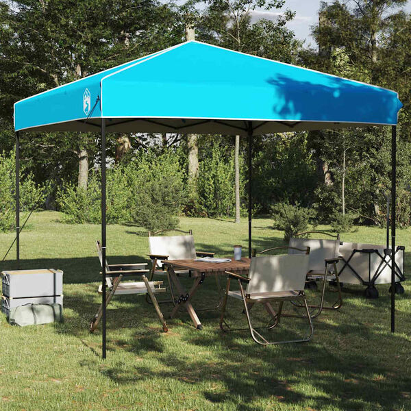 vidaXL Tenda Gazebo Blu 243 x 243 x 251 cm Tessuto