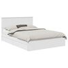 vidaXL Letto con Contenitore Bianco 140 x 190 cm Legno multistrato