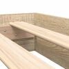 vidaXL Letto Libreria rovere sonoma 180 x 200 cm Legno multistrato