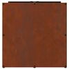 vidaXL Rastrelliera per Legna da Ardere 40x40x40 cm in Acciaio Corten