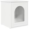 vidaXL Casa per Gatti Bianco Lucido 53 x 52 x 62 cm