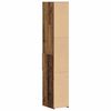 vidaXL Libreria con cassetto Legno vecchio 30 x 42.4 x 185.2 cm