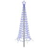 vidaXL Albero di Natale a spirale LED con picchetto EKENAS 180 cm