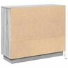 vidaXL Madia LED Grigio Sonoma 90 x 32 x 75 cm Legno multistrato