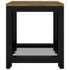vidaXL Tavolino Marrone Scuro e Nero 40x40x45 cm MDF e Ferro