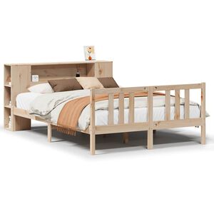 vidaXL Letto Libreria senza Materasso 120x200cm Legno Massello di Pino