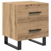 vidaXL Armadio da Notte Rovere artigianale 40 x 35 x 47,5 cm