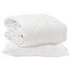 vidaXL Piumone con cuscino 2 pz Bianco Microfibra