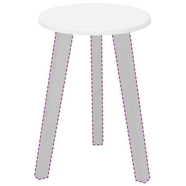 vidaXL Piano del tavolo Bianco 30 x 30 x 1,5 cm Legno multistrato