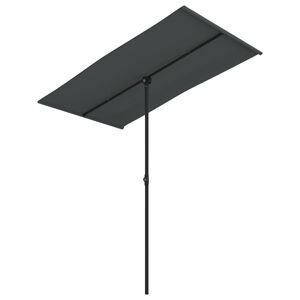 vidaXL Ombrellone da Giardino Palo in Alluminio 180x110cm Antracite