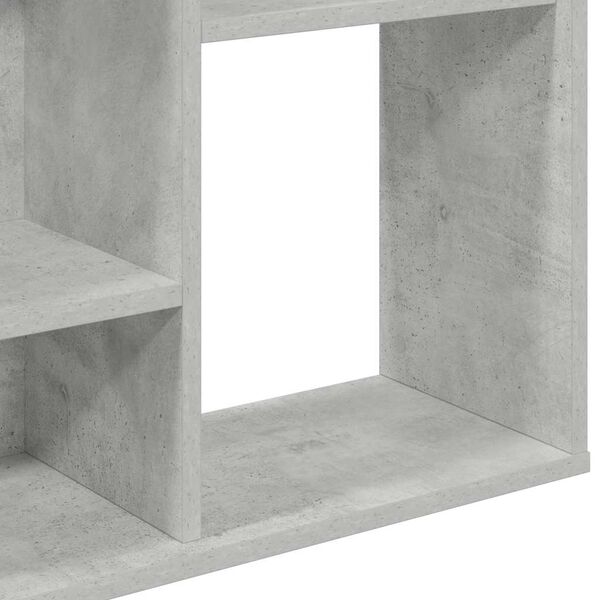 Libreria Divisorio VidaXL 100x24x140 Cm - Grigio Cemento, Multistrato - Foto 3