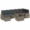 vidaXL Set Divano da Giardino con cuscino 8 pcs Grigio