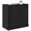 vidaXL Credenza Rovere Nero 70 x 35,5 x 67,5 cm Legno multistrato