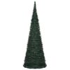 vidaXL Albero di Natale Artificiale Apribile Preilluminato Verde 180cm