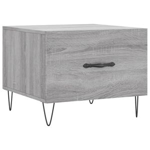 vidaXL Tavolino da Salotto Grigio Sonoma 50x50x40 cm Legno Multistrato