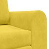 vidaXL Divano letto 60cm Giallo Velluto