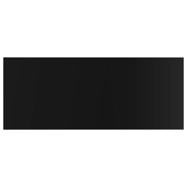 vidaXL Ripiani per Libreria 4pz Nero Lucido 100x40x1,5cm Multistrato