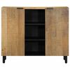 vidaXL Credenza Marrone 90x33x75 cm in Legno Massello di Mango