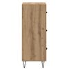 vidaXL Credenza rovere artigianale 34 x 34.5 x 90 cm Legno multistrato
