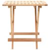 vidaXL Tavolo Pieghevole in Legno di Noce 50x50x49 cm