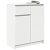 vidaXL Credenza con Cassetto Bianco 71x35x84 cm in Legno Multistrato