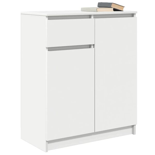 vidaXL Credenza con Cassetto Bianco 71x35x84 cm in Legno Multistrato