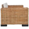 vidaXL Poltrona con Cuscini in Rattan Naturale