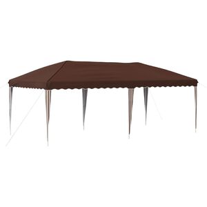 vidaXL Tenda per feste a pop-up 575 x 290 x 245 cm Marrone