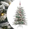 vidaXL Albero di Natale Artificiale con Rami Pieghevoli Bianco 150 cm