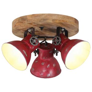 vidaXL Lampada da Soffitto 25 W Rosso Anticato 35x35x25 cm E27